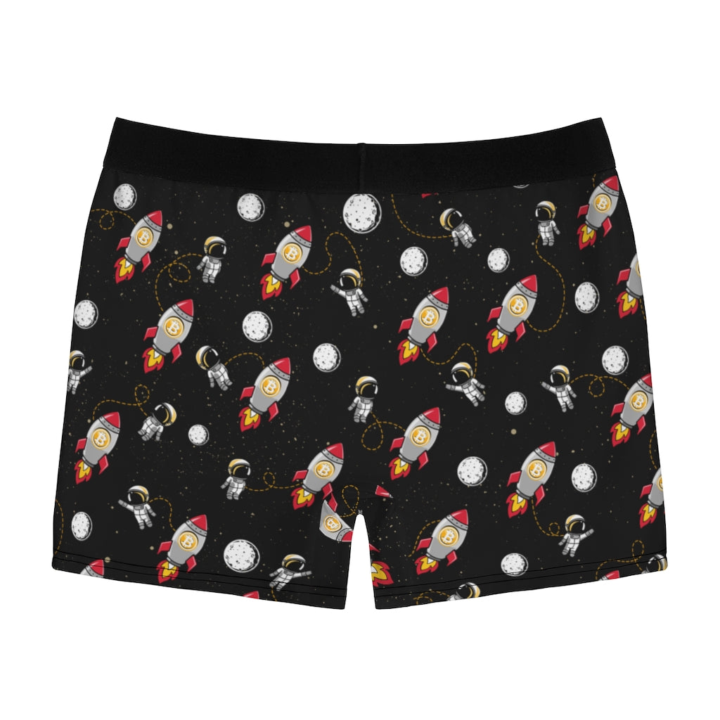 Bitcoin Rocket Launch Men's Boxer Briefs