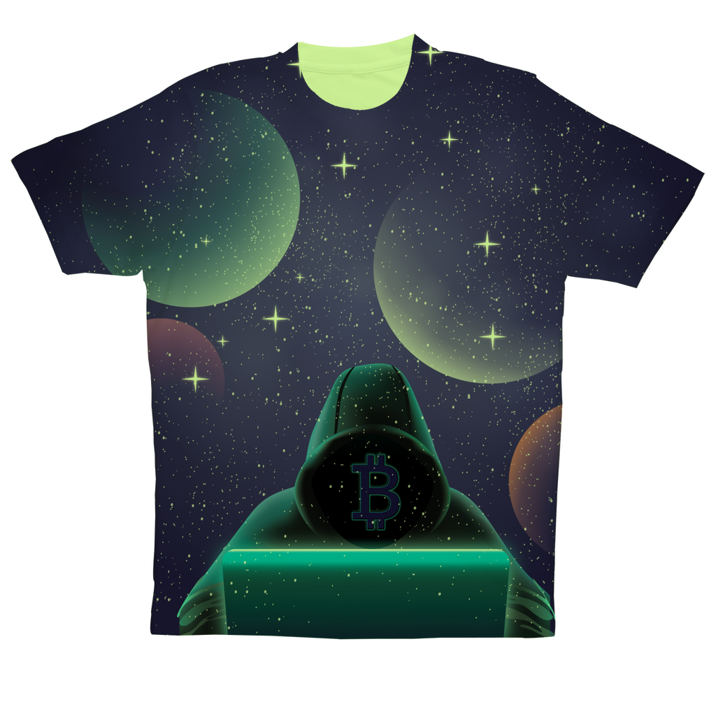 Bitcoin Invasion Sublimation Performance Adult T-Shirt