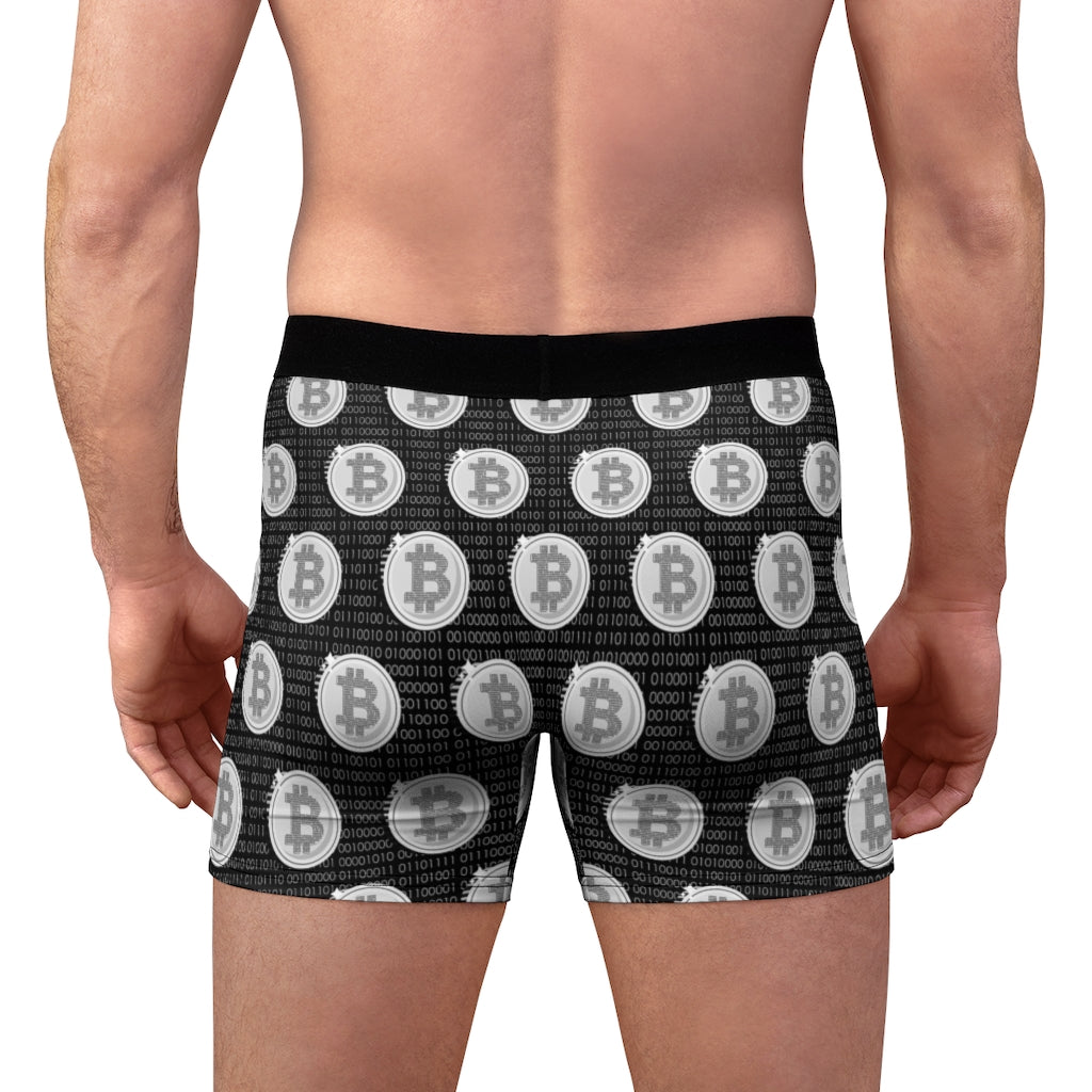 Bitcoin Binary Men's Boxer Briefs
