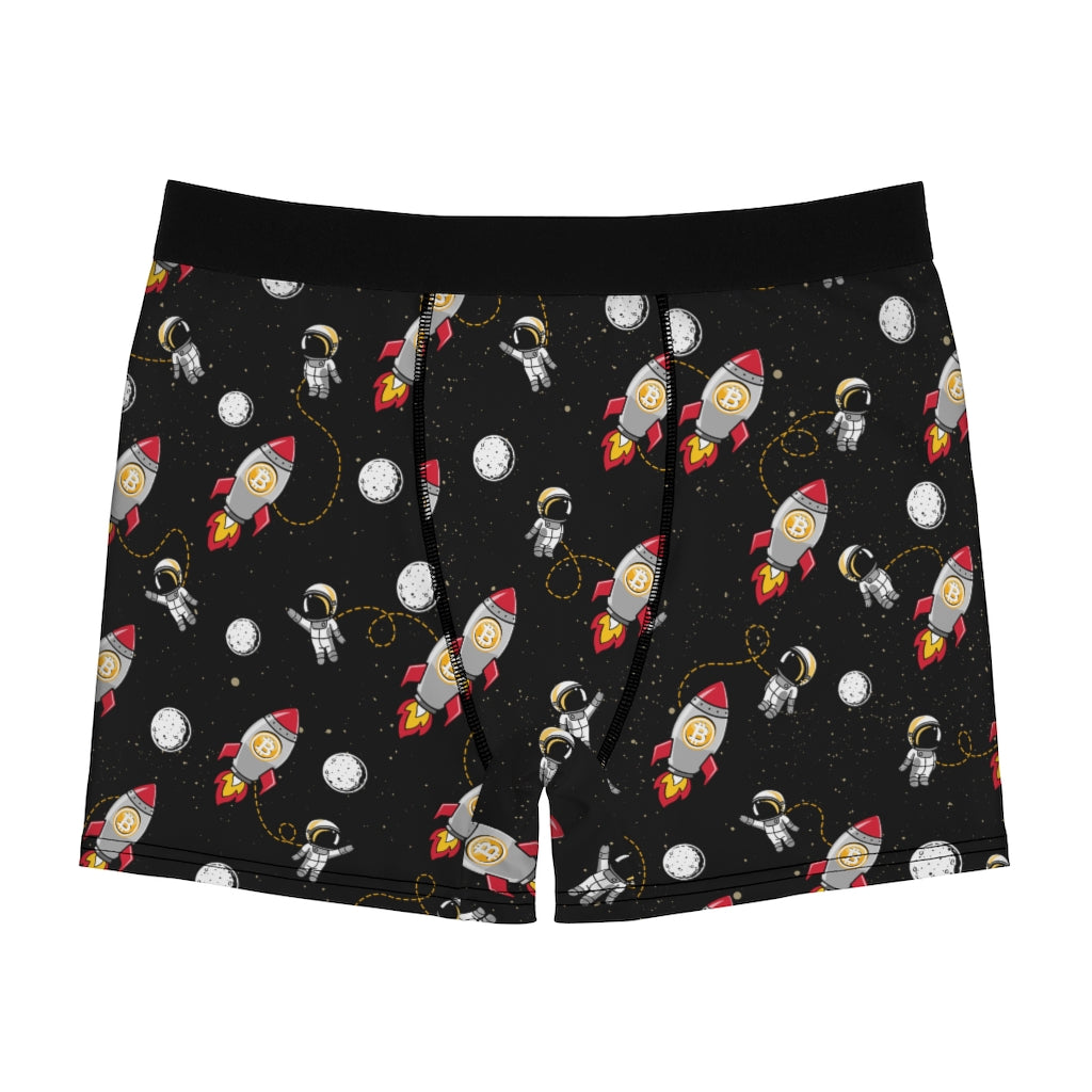 Bitcoin Rocket Launch Men's Boxer Briefs