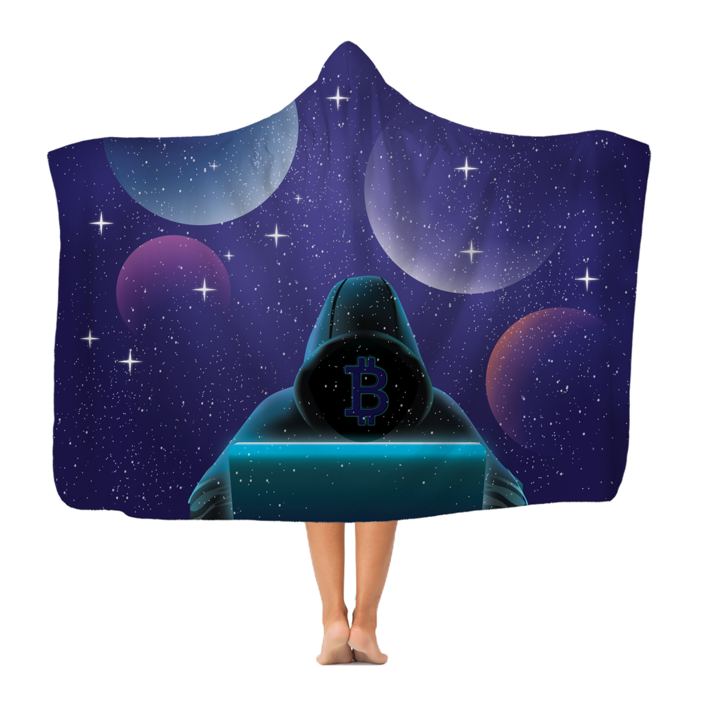 Bitcoin Invasion Classic Adult Hooded Blanket