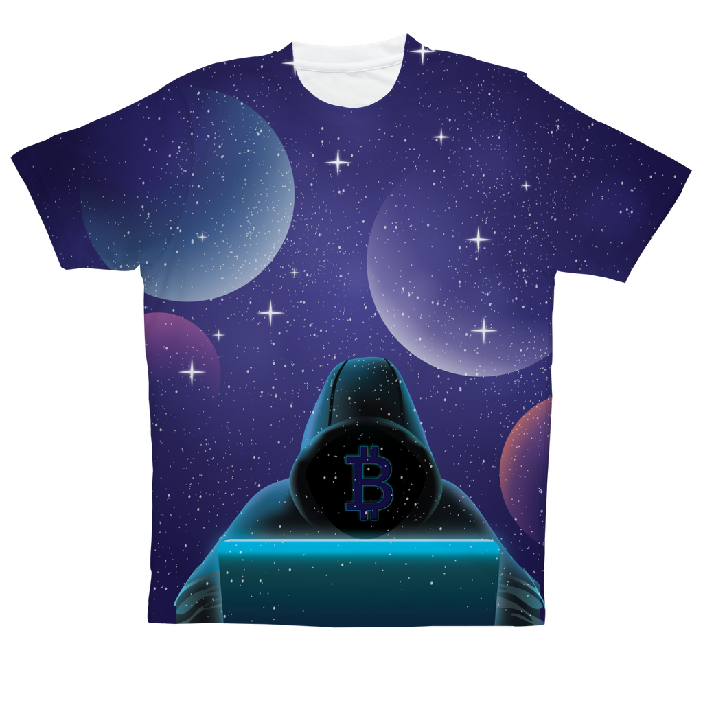 Bitcoin Invasion Sublimation Performance Adult T-Shirt