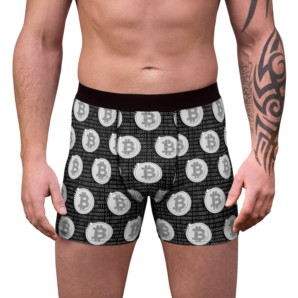 Bitcoin Binary Men's Boxer Briefs