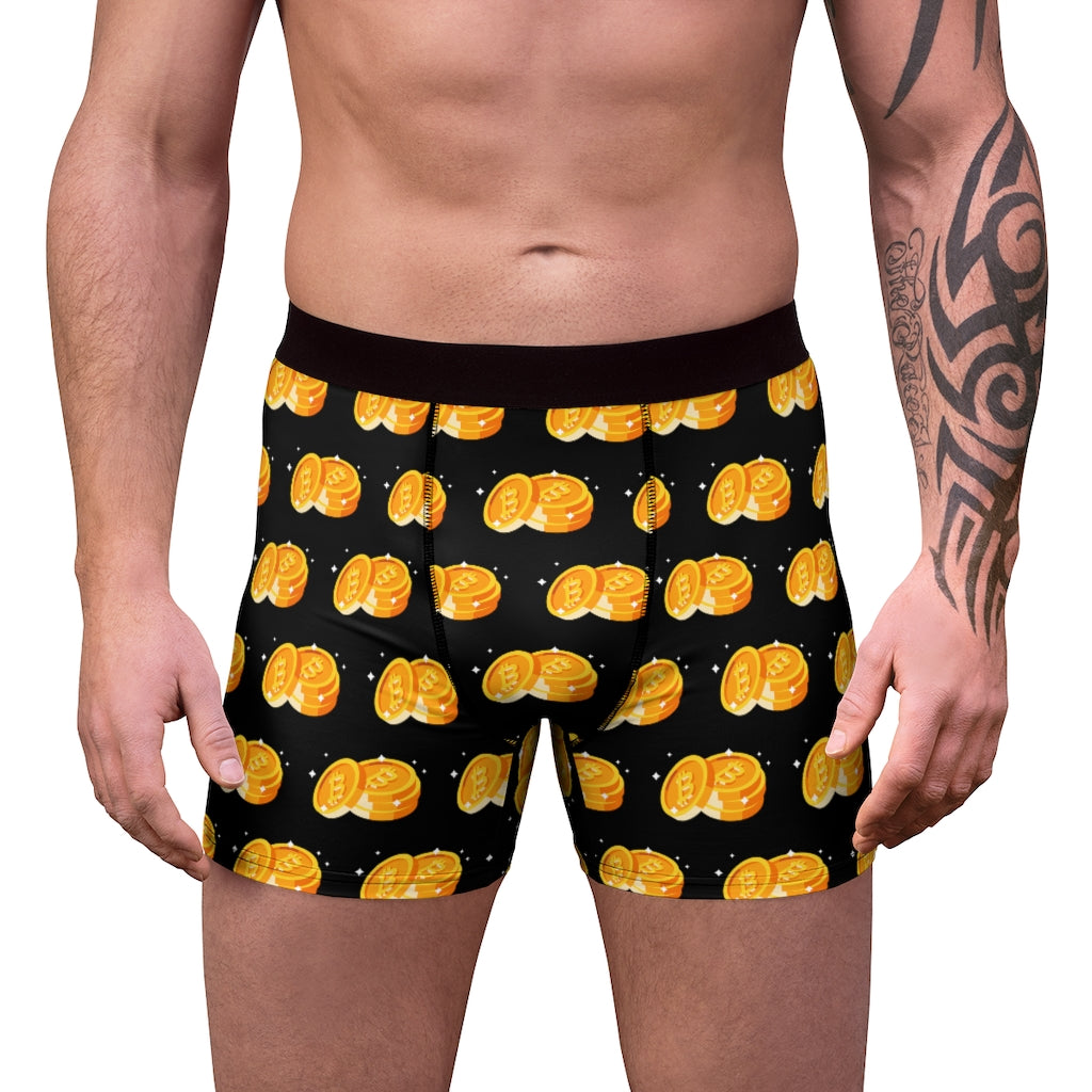 Bitcoin Gold Men's Boxer Briefs