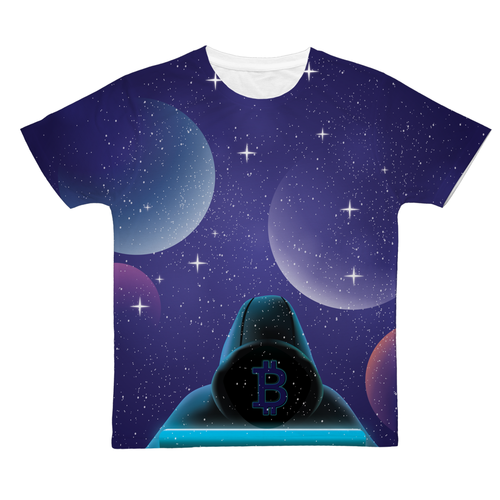 Bitcoin Invasion Classic Sublimation Adult T-Shirt