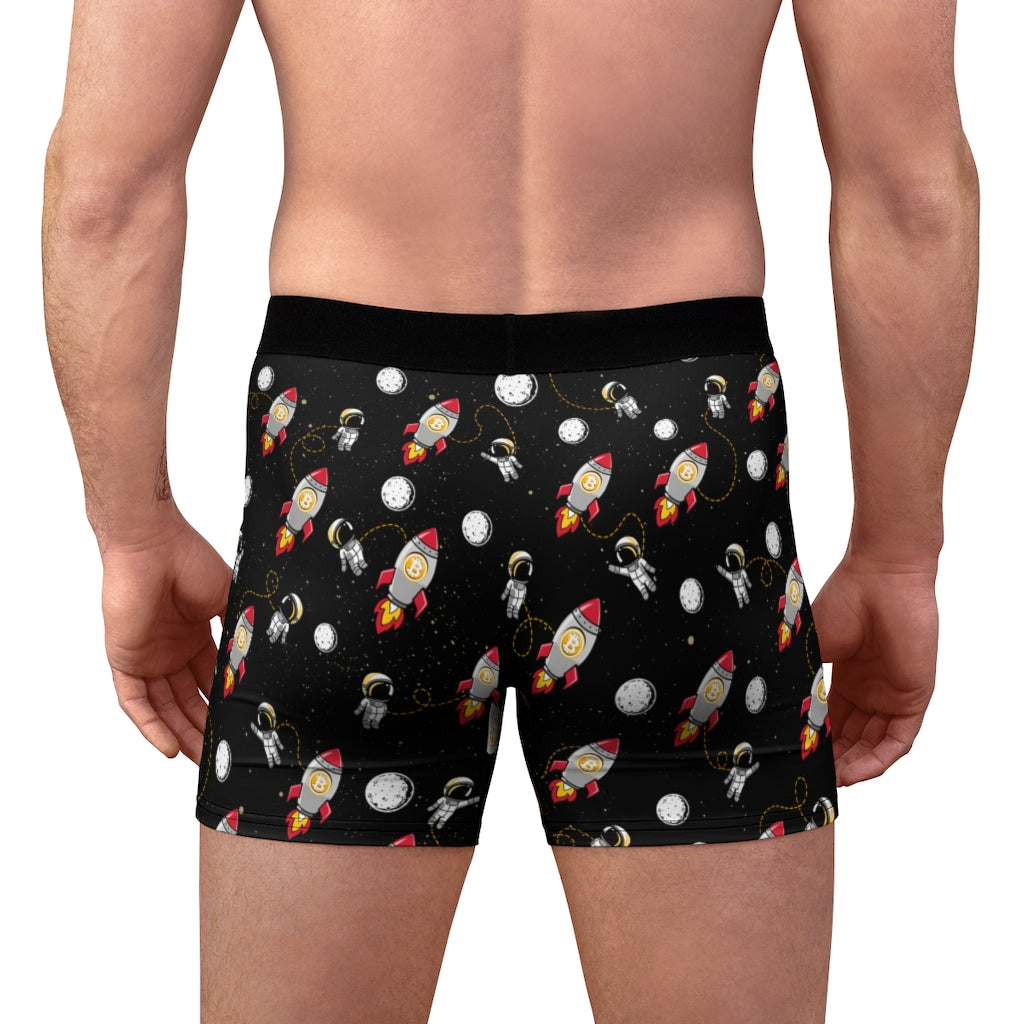 Bitcoin Rocket Launch Men's Boxer Briefs