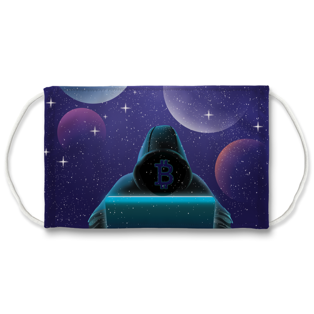 Bitcoin Invasion Sublimation Face Mask