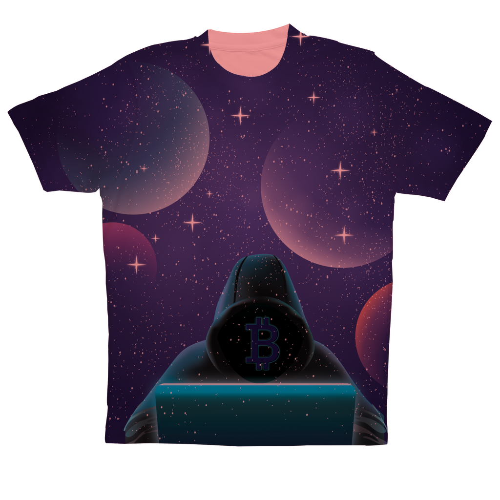 Bitcoin Invasion Sublimation Performance Adult T-Shirt
