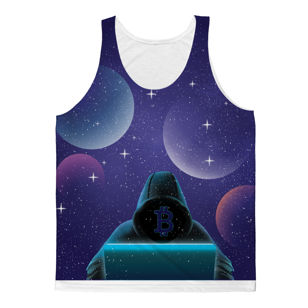 Bitcoin Invasion Classic Sublimation Adult Tank Top