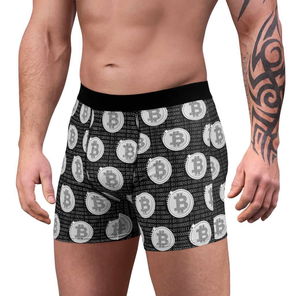 Bitcoin Binary Men's Boxer Briefs