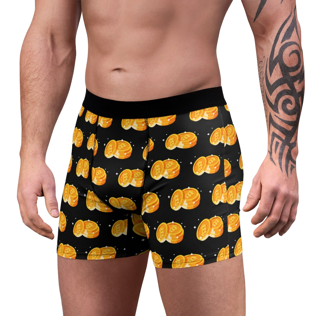 Bitcoin Gold Men's Boxer Briefs
