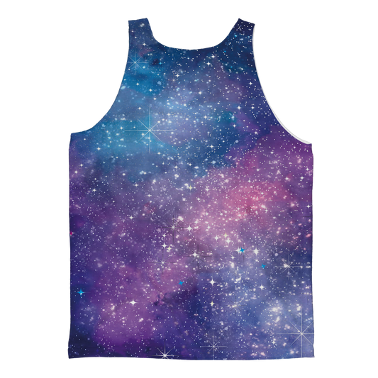 Bitcoin Galaxy Classic Sublimation Adult Tank Top
