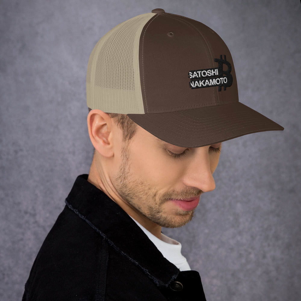 Satoshi Nakamoto Trucker Cap