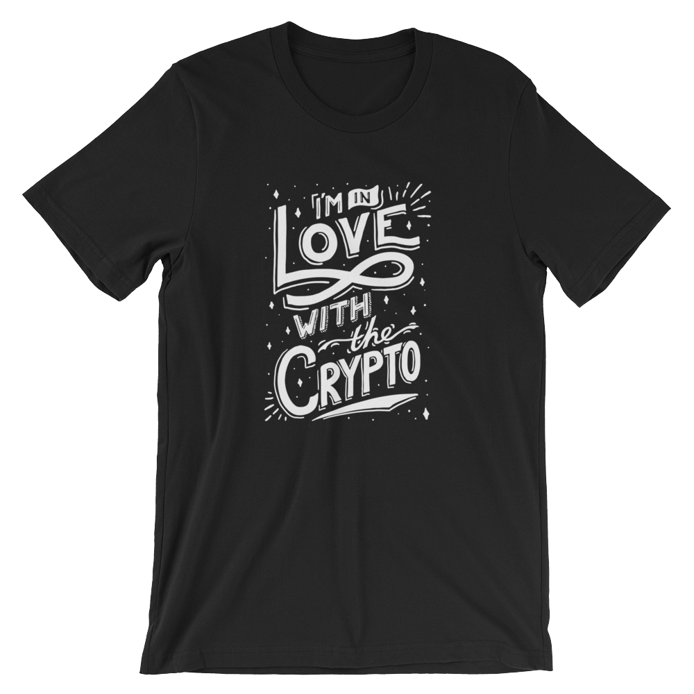 In Love w The Crypto T-Shirt Black & Navy High-end Design