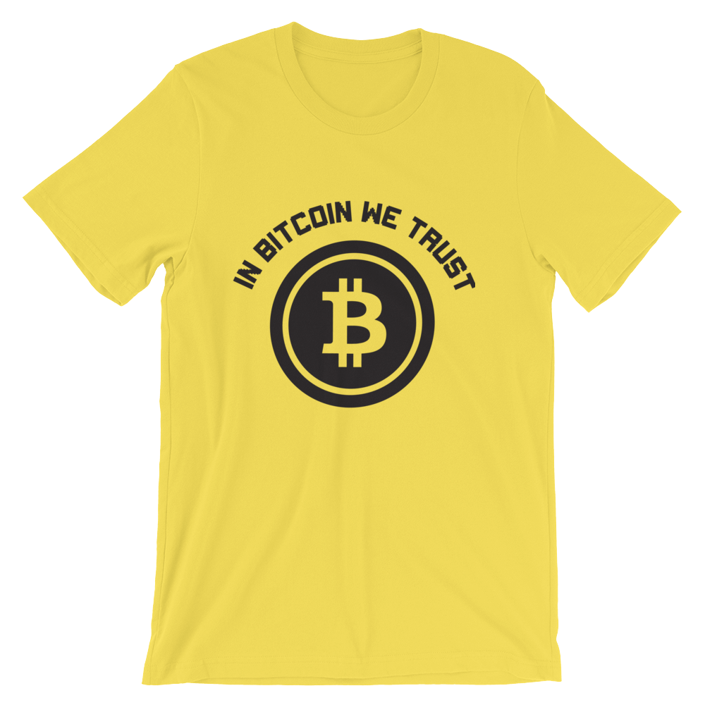 In Bitcoin We Trust Tshirt High-end Design