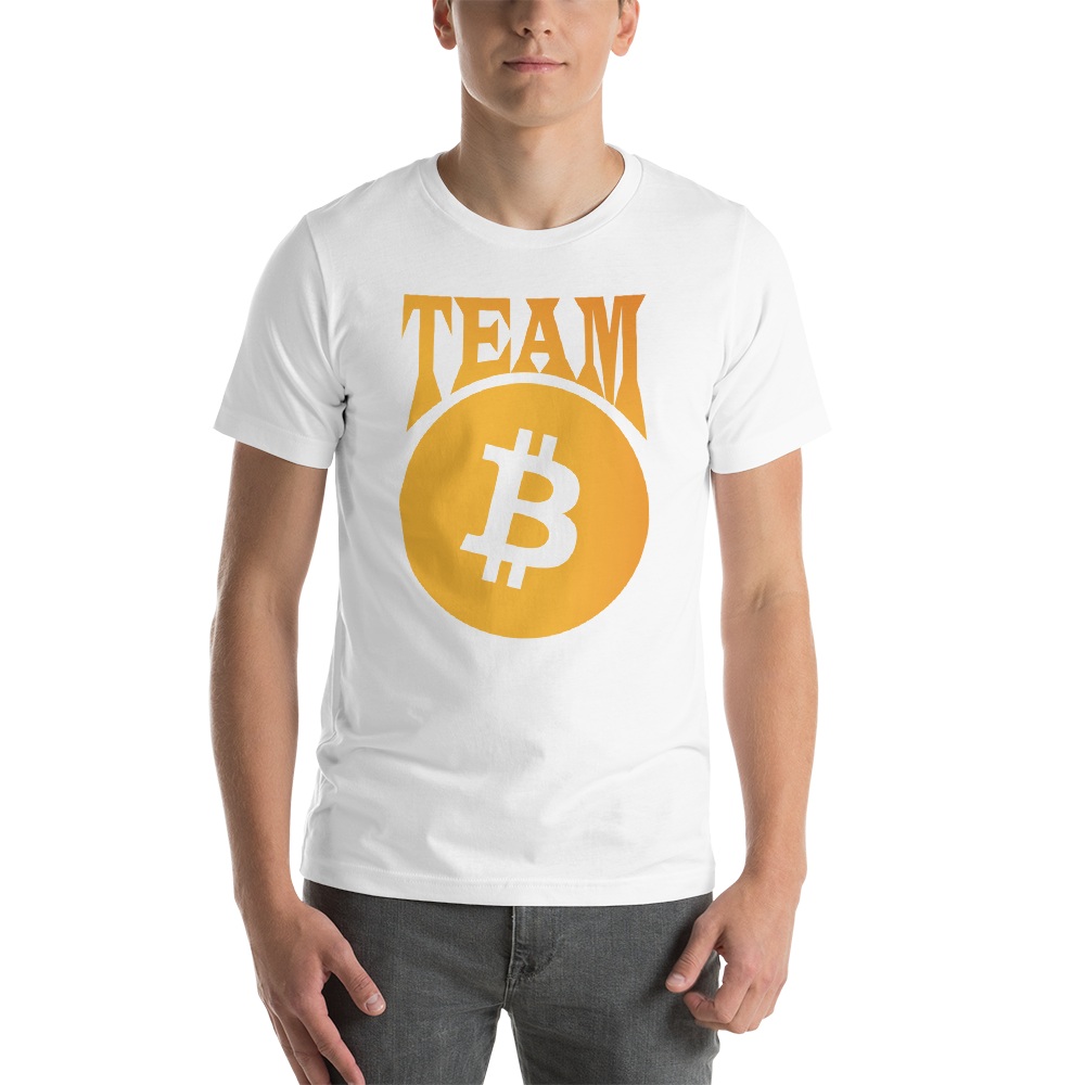 Team Bitcoin White High-end T-Shirt