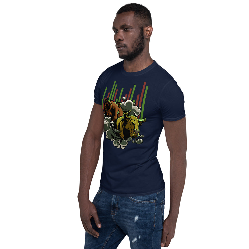 Bull vs Bear Crypto Market T-Shirt