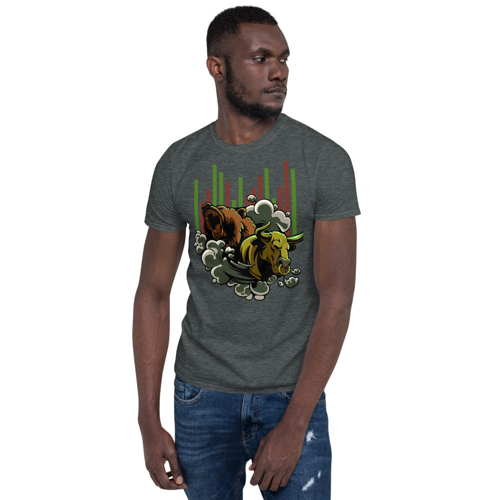 Bull vs Bear Crypto Market T-Shirt