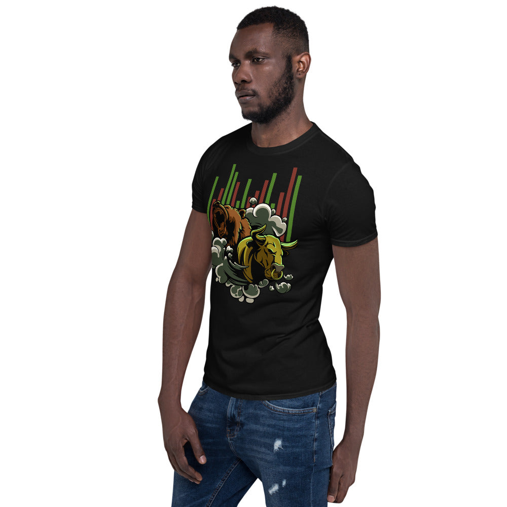 Bull vs Bear Crypto Market T-Shirt