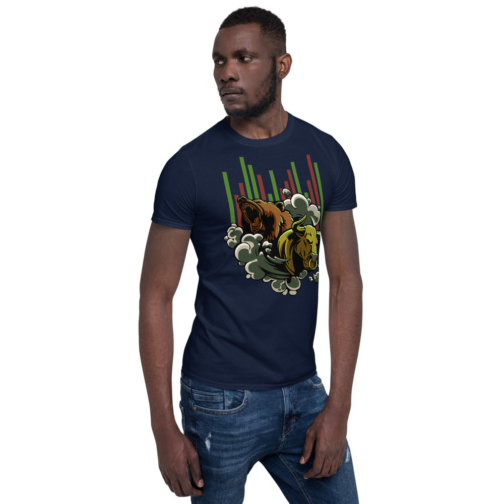 Bull vs Bear Crypto Market T-Shirt