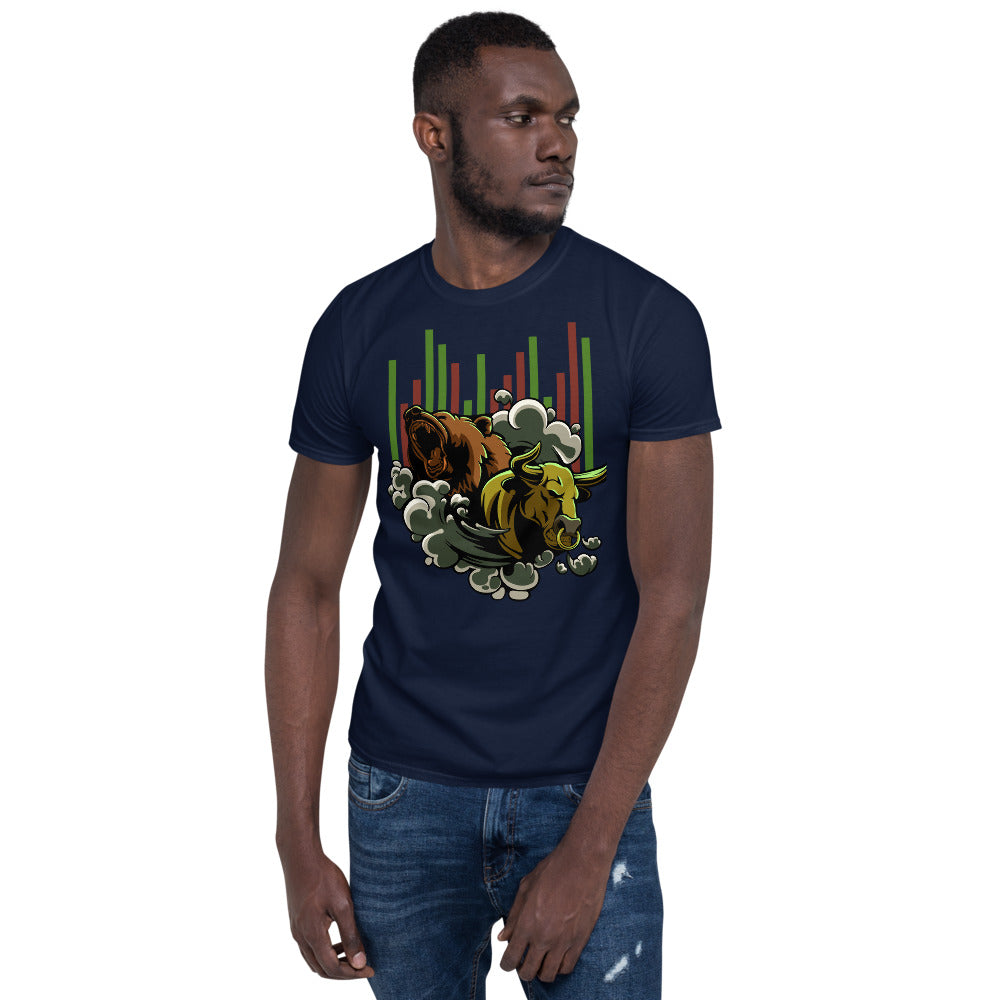 Bull vs Bear Crypto Market T-Shirt