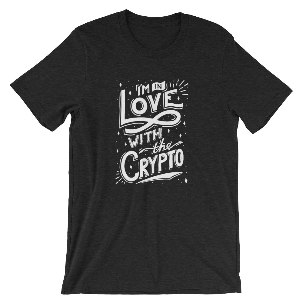 In Love w The Crypto T-Shirt Black & Navy High-end Design