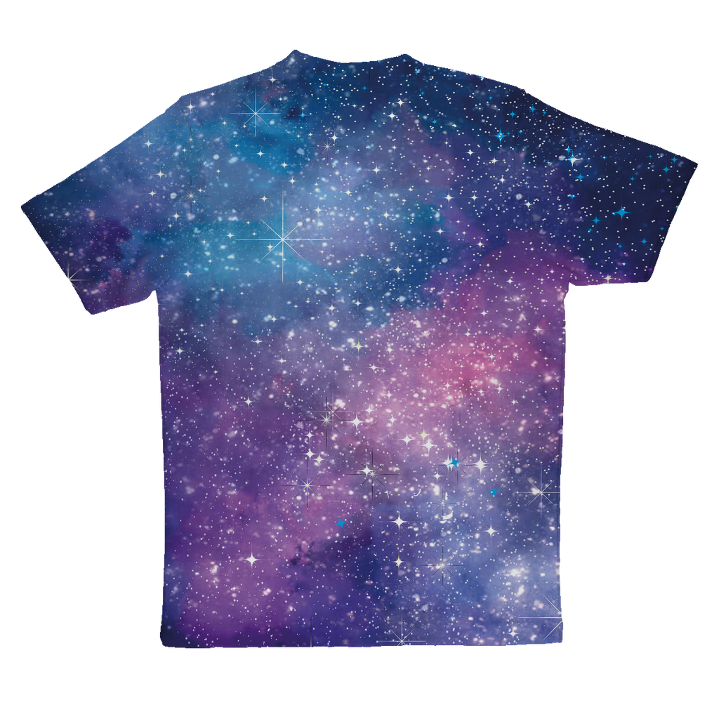 Bitcoin Galaxy Sublimation Performance Adult T-Shirt - That Crypto Hustle