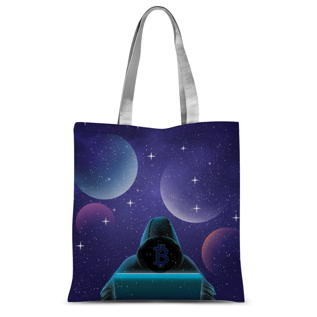Bitcoin Invasion Classic Sublimation Tote Bag