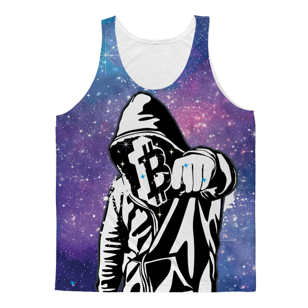 Bitcoin Galaxy Classic Sublimation Adult Tank Top