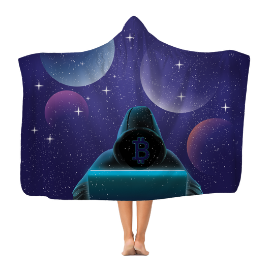 Bitcoin Invasion Classic Adult Hooded Blanket