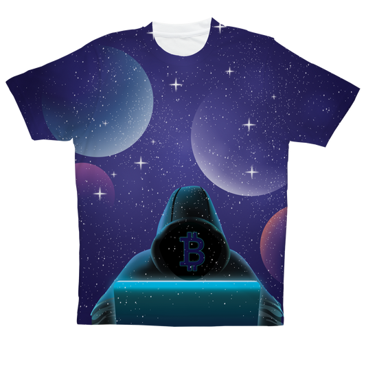 Bitcoin Invasion Sublimation Performance Adult T-Shirt