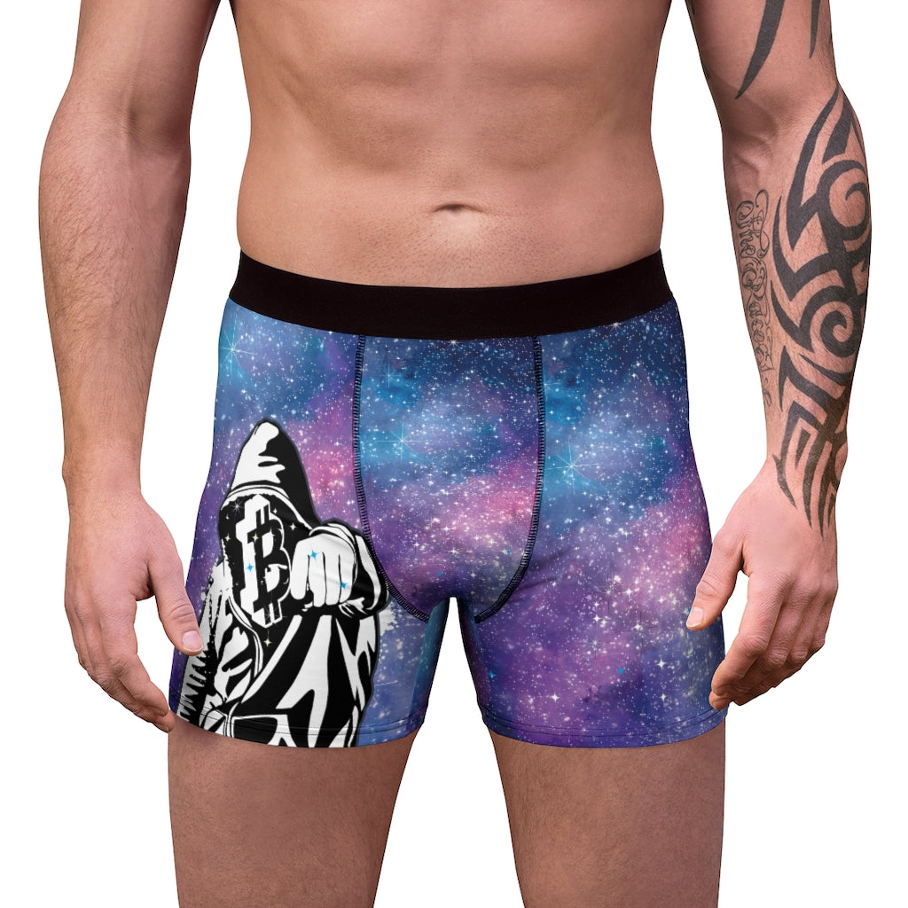 Galaxy Bitcoin Men's Boxer Briefs