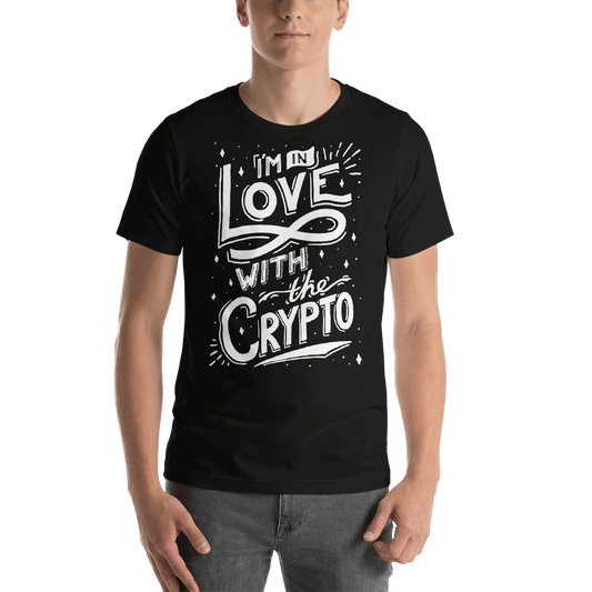 In Love w The Crypto T-Shirt Black & Navy High-end Design