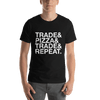 Trade & Pizza Black T-Shirt High-end Design