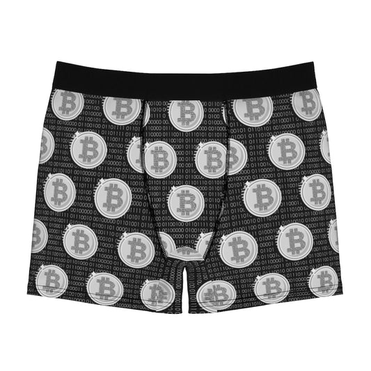 Bitcoin Binary Men's Boxer Briefs