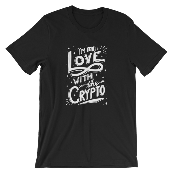 In Love w The Crypto T-Shirt Black & Navy High-end Design
